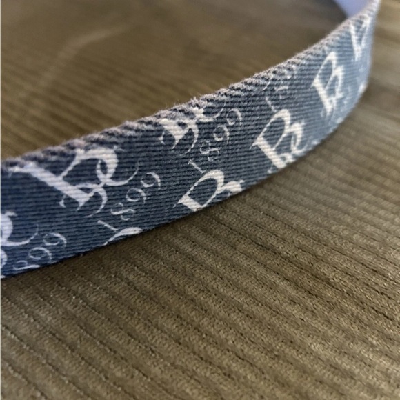 Doc Murphy Men’s Adjustable Blue w/ Brown Leather & Brass Buckle Belt EUC!! - Picture 4 of 9